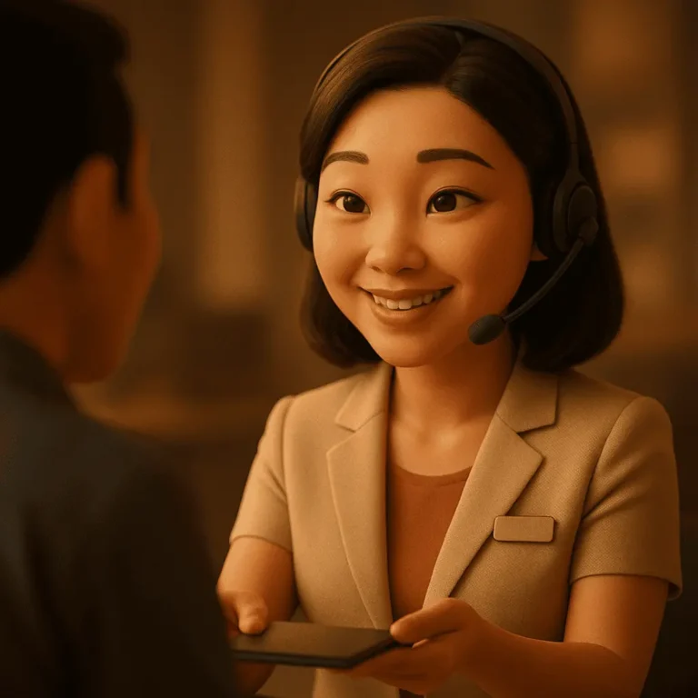 an ai generated image of a customer service personnel